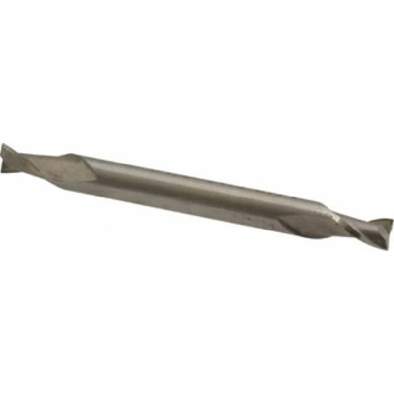 Value Collection 5/32, 15/64 LOC, 3/16 Shank Diam, 2 OAL, 2 Flute, Cobalt Square End Mill Double End, Uncoated, Spira...